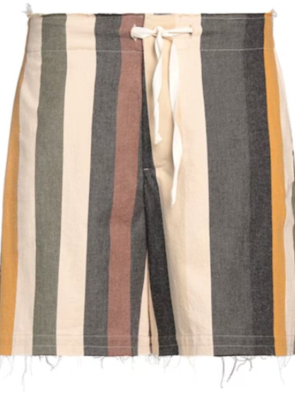 NWT JW Anderson Striped Wide Leg Shorts Flax Multi Drawstring Cotton M